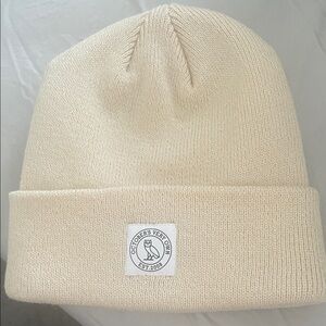 October’s Very Own - Beige Knit Beanie Hat